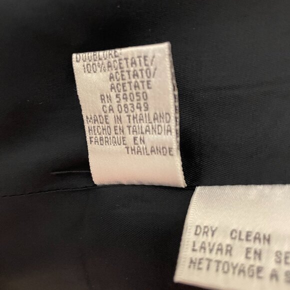 JONES WEAR NAVY SUIT WITH SHEATH DRESS AND DOUBLE BREASTED JACKET, SIZE 12 - Picture 7 of 15